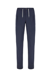 Pantalone in misto cotone stretch blu navy -  | Wise