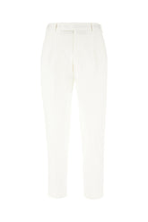 Pantalone in cotone stretch bianco -  | Wise