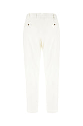 White stretch cotton pants -  | Wise