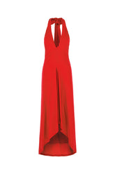 Red stretch nylon dress -  | Wise