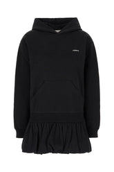 Black cotton blend sweatshirt -  | Wise