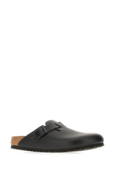 Slippers Boston in pelle nera -  | Wise