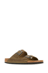 Khaki green suede Arizona sandals -  | Wise