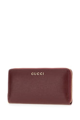 Burgundy leather wallet -  | Wise