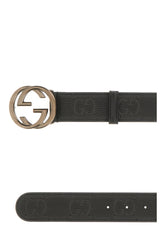 Black leather belt -  | Wise