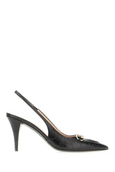 Black leather slingback -  | Wise