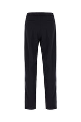 Midnight blue polyester blend joggers -  | Wise