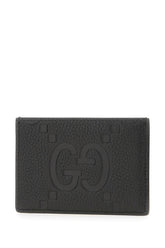 Black leather card holder -  | Wise