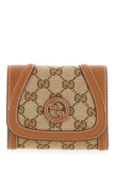 Leather and GG fabric wallet -  | Wise