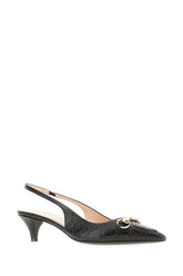 Black leather slingback -  | Wise