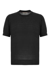 Black cotton blend t-shirt -  | Wise