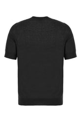 T-shirt in misto cotone nero -  | Wise