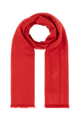 Red silk blend scarf -  | Wise