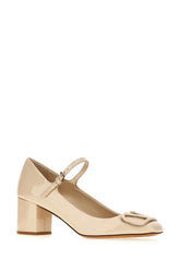 Ivory leather pumps -  | Wise