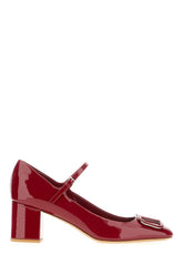 Scarpe con tacco in pelle rosso tiziano -  | Wise