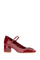 Scarpe con tacco in pelle rosso tiziano -  | Wise