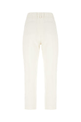 Ivory acetate blend pants -  | Wise