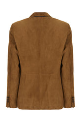 Chocolate suede jacket -  | Wise