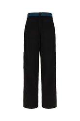 Pantalone cargo in cotone nero -  | Wise