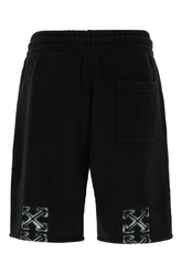 Black cotton bermuda shorts -  | Wise