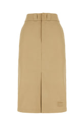 Beige polyester blend skirt -  | Wise