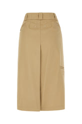 Beige polyester blend skirt -  | Wise