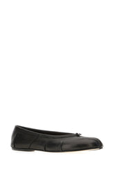 Black nappa leather Tabi ballerinas -  | Wise