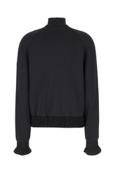 Black stretch polyester sweatshirt -  | Wise