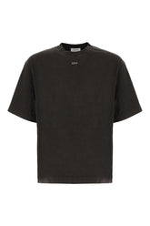 Charcoal cotton oversize t-shirt -  | Wise