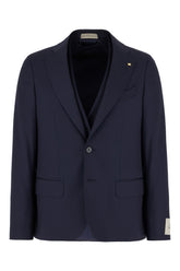 Blu navy wool suit -  | Wise