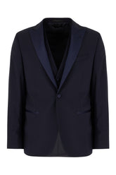 Navy blue wool suit -  | Wise