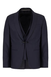 Navy blue wool suit -  | Wise