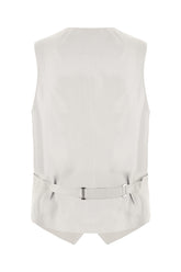 Light grey silk vest -  | Wise