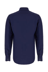 Navy blue stretch nylon shirt -  | Wise