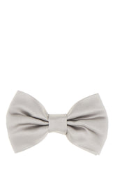 Grey silk bow tie -  | Wise