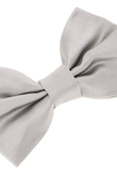 Grey silk bow tie -  | Wise