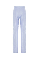 Powder blue polyester pants -  | Wise