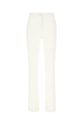 Ivory stretch viscose blend pants -  | Wise