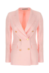 Fluo pink linen blazer -  | Wise