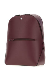 Plum leather backpack -  | Wise