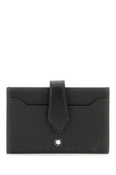 Black leather card holder -  | Wise